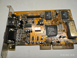 AGP VGA CARD HK9222 Rev A1 (Trident 3D Image 9850) 2 MB SGRAM - $38.29