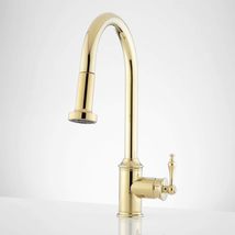 Signature Hardware 434084 Southgate Pull-Down Kitchen Faucet - Polished Brass - £176.20 GBP