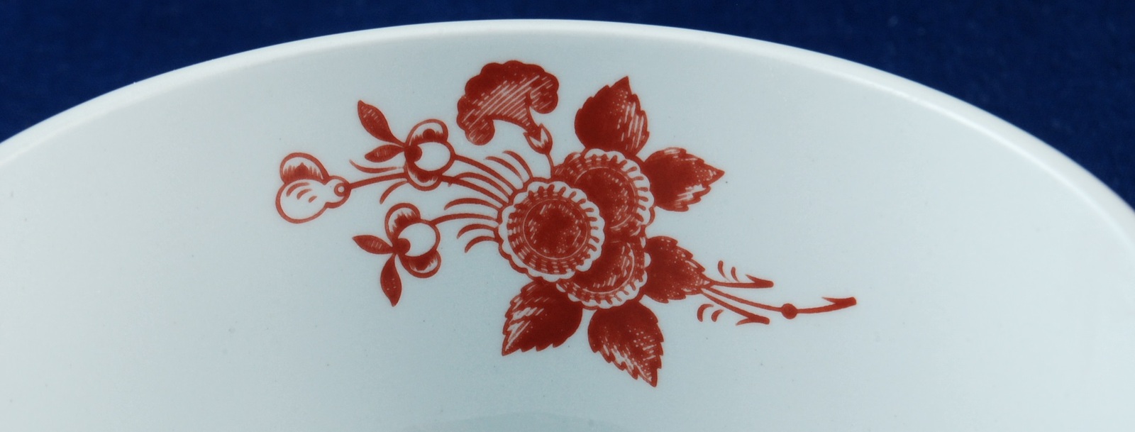 Copeland Spode Gloucester Red Orphan Cup Canton Shape Fine Stone China J172 Item image 5