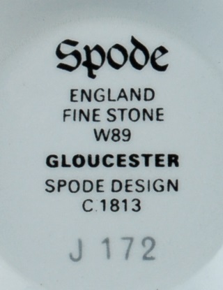 Copeland Spode Gloucester Red Orphan Cup Canton Shape Fine Stone China J172 Item image 6