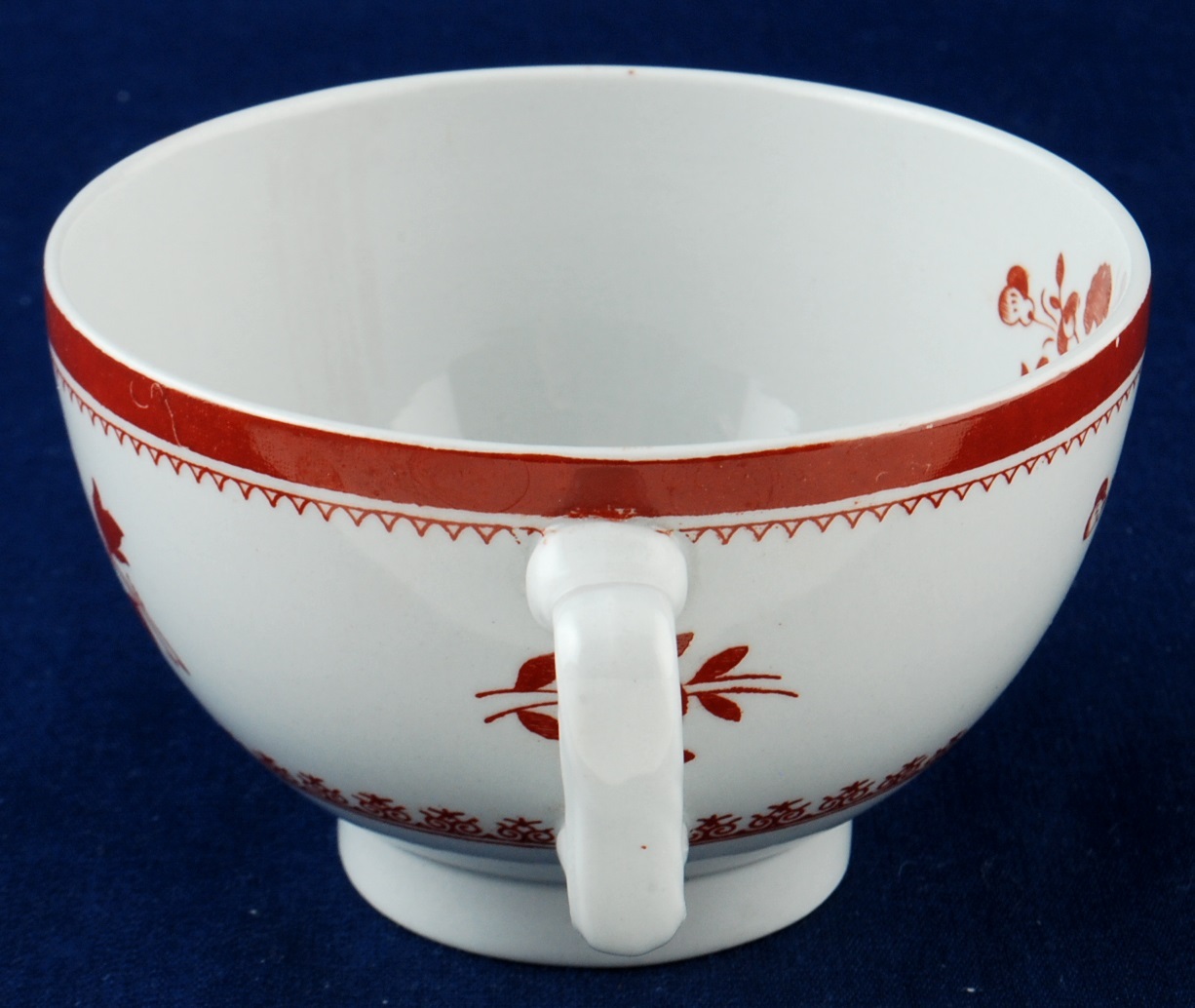 Copeland Spode Gloucester Red Orphan Cup Canton Shape New Stone Green Mark Item image 2