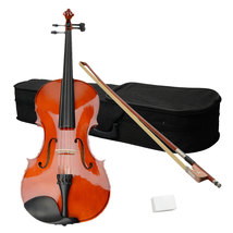 16&quot; Acoustic Viola Case Bow Rosin Nature Color - £78.62 GBP