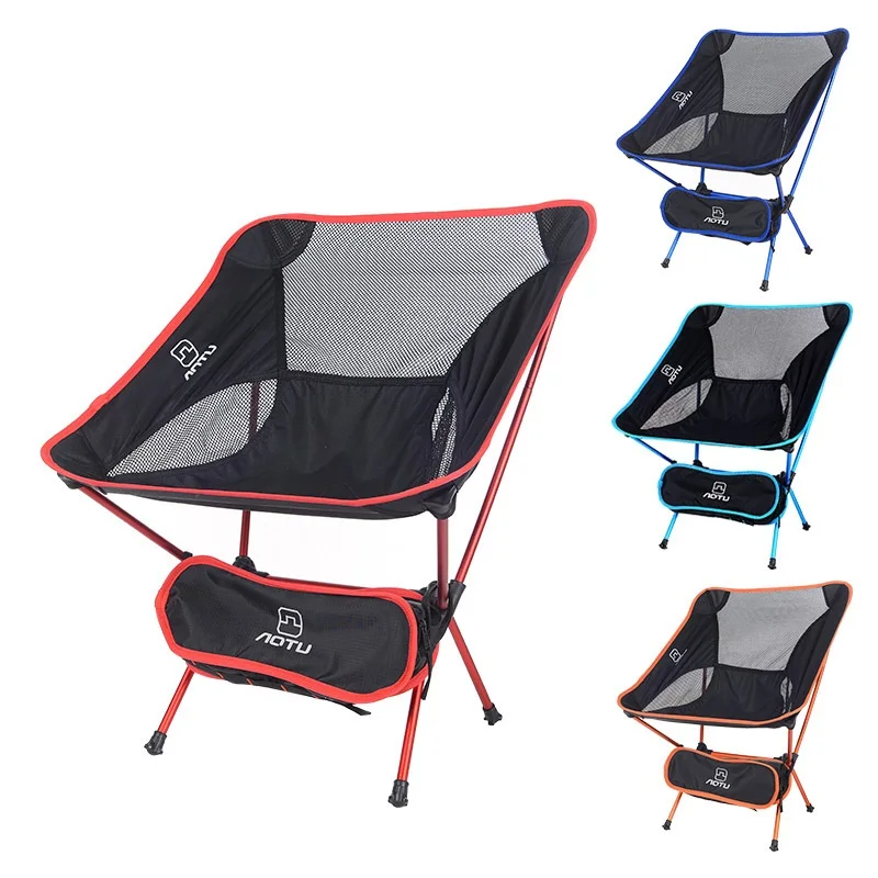 Folding Portable Camping Chair Leisure Beach Garden Moon Chair - £26.17 GBP+