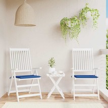 vidaXL Patio Chair Cushions 2 pcs Royal Blue 15.7x15.7x1.6&quot; Oxford Fabric - $65.67