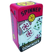 Spinner Colored Dot Dominoes Set From University Games On-The-Go Travel Storage  - £27.17 GBP