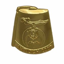 Dayton Ohio Antioch Golden Fez Temple Masonic Masons Shriner Enamel Hat Pin - £6.50 GBP