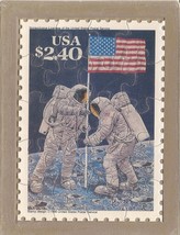 USPS POSTCARD - Commemorative Puzzle series - MOON LANDING - FREE SHIPPING - £12.06 GBP