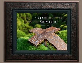 B  ible Sc r ipture Picture The Lord Is My Rock (8X10) New Print Photo V... - £6.31 GBP