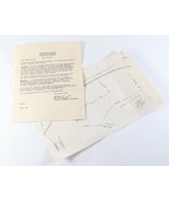 Vintage 1960 National Jamboree Cherokee Council Letter &amp; Map Boy Scouts BSA - $15.81 CAD
