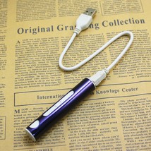 USB Cigarette Lighter Portable Rechargeable - One Item (Purple) - $6.92