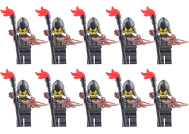 Medieval Castle Kingdom Knights Red Dragon Knights G x10 Minifigures Lot - £14.29 GBP