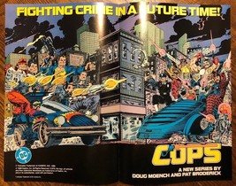 COPS (1988) DC Comics &amp; Hasbro Toys vintage 4-page promotional brochure VF - $9.89
