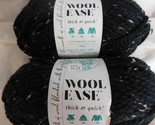 Lion Brand Wool Ease Thick &amp; Quick Obsidian lot of 2 Dye Lot 636915 - $10.99