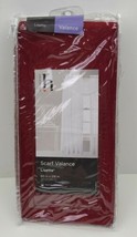 JC Penney Lisette Sheer Scarf Window Valance Maroon Red 93677 NEW 60 X 216 Poly  - $19.34