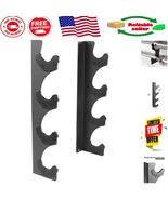 Heavy-Duty Wall-Mounted Barbell Rack for 4 Olympic Bars – Space Saver - $64.33 CAD