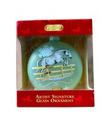 Breyer Horse Artist Signature Glass Ornament Christmas Images Both Sides... - $369.07 MXN