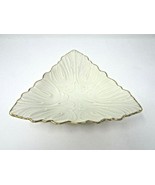 LENOX BONE CHINA TRIAD DISH IVORY WITH GOLD RIM HAS STICKER MINT 7.5&quot; USA  - $5.89