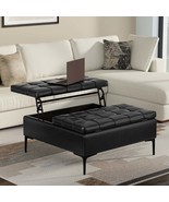 Laura Lift Top Storage Ottoman Bench – Elegant Hidden Storage for Home - $616.52 CAD