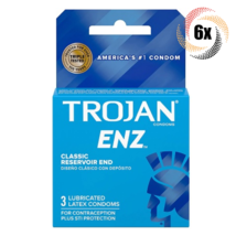 6x Packs Trojan ENZ Classic End Lubricated Latex Condoms | 3 Condoms Per... - £15.88 GBP