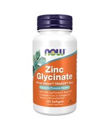 1 Pack NOW Foods Zinc Glycinate 120 Softgels - $25.99