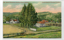 Burke&#39;s Sanatorium Santa Rosa California 1910c 4902 postcard - £5.06 GBP