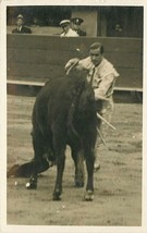 RPPC Mexico Postcard O362 Real Photo Matador Toreador with Bull Action Shot - £5.35 GBP