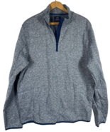 J Crew Authentic Fleece 1/4 Zip Size XL Mens Pullover Gray Blue Better S... - £36.51 GBP