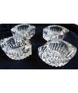 set of 4 Mikasa Royal Suite clear Crystal Votive Candle holders in box J... - £34.95 GBP