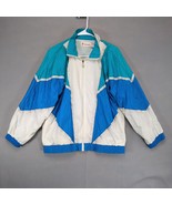 Vtg 80s G Casual Womens S Full Zip Windbreaker Track Jacket Colorblock G... - $54.70 CAD