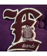 Lyre &quot;F&quot; Band Large Varsity Letter Jacket Patch - Felt / Wool c1950&#39;s-60&#39;s - €16,97 EUR