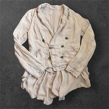 Free People Women’s Military Layered Ruffles Blazer Sz XS Rose Pink Line... - $39.55