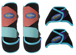 Horse Medium Professional Equine Sports Medicine Splint Boots Front  4113B - $1,134.61 MXN