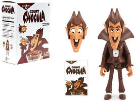Count Chocula 6.5 Moveable Figurine w Alternate Head Cereal Box General Mills 1/ - £31.69 GBP