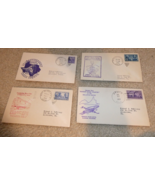 Lot of 4 Vintage 1949-51 First Day Issue Train Related Envelopes - $21.78