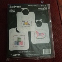 Janlynn Krazy Stitches Inc. 3 Nursery Time Bibs Stamped Cross Stitch Kit... - $15.83