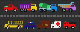 Pepita Needlepoint kit: Trucks On Highway, 15&quot; x 6&quot; - £68.65 GBP+