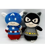 Hallmark Itty Bittys Cat Woman Captain America Plush Lot of 2 Stuffed DC... - $12.19