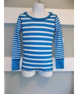 P.S. Aeropostale Blue/White Striped Long Sleeve Shirt Size 4 Girls NEW - €15,69 EUR