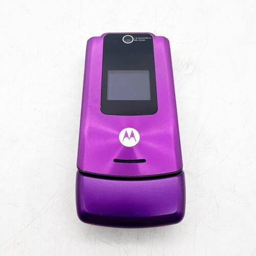Primary image for Motorola RAZR W SERIES Purple T-MOBILE Cellular Flip Cell Phone SLIM UNTESTED