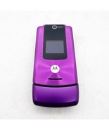 Motorola RAZR W SERIES Purple T-MOBILE Cellular Flip Cell Phone SLIM UNT... - £21.90 GBP