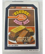 1973 Topps Wacky Packages Betty Crooked Sludge Mix Sticker Tan Back Seri... - £11.46 GBP