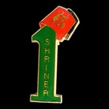 Shriners Number 1 One with Fez Hat Lapel Hat Pin Shriners Parade - $6.76