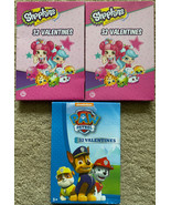 Paw Patrol/Shopkins Box Of Valentine Cards, 3 Boxes (Paper Magic Group, ... - £7.46 GBP