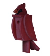 Cardinal Birdhouse - Solid Wood Arizona St. Louis Nfl Mlb Amish Handmade In Usa - £63.92 GBP