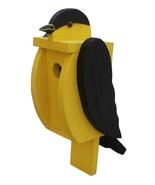 AMERICAN GOLDFINCH BIRDHOUSE Solid Wood Gold Finch Bird House AMISH HAND... - £63.18 GBP