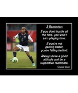 Inspirational Soccer Motivation Quote Poster Print Crystal Dunn Wall Art... - $22.99+
