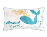 C&amp;F ~ &quot;Mermaid Love&quot; ~ 14&quot; x 24&quot; ~ Polyester ~ Embroidered &amp; Sequin Pill... - £22.05 GBP