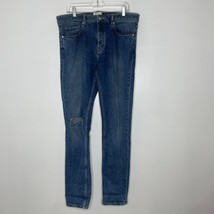 Zadig &amp; Voltaire Jeans Size 33 Steeve Cut Denim Eco Distressed Slim Fit ... - $55.00