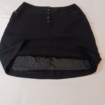 Harve Bernard Women's 1/4 Front Button Back Laces Pull-On Black Skirt Size 14P image 9