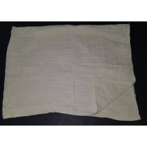 Modern Baby Solid Cream Ivory Muslin 100% Cotton Swaddle Blanket Lovey - $19.75